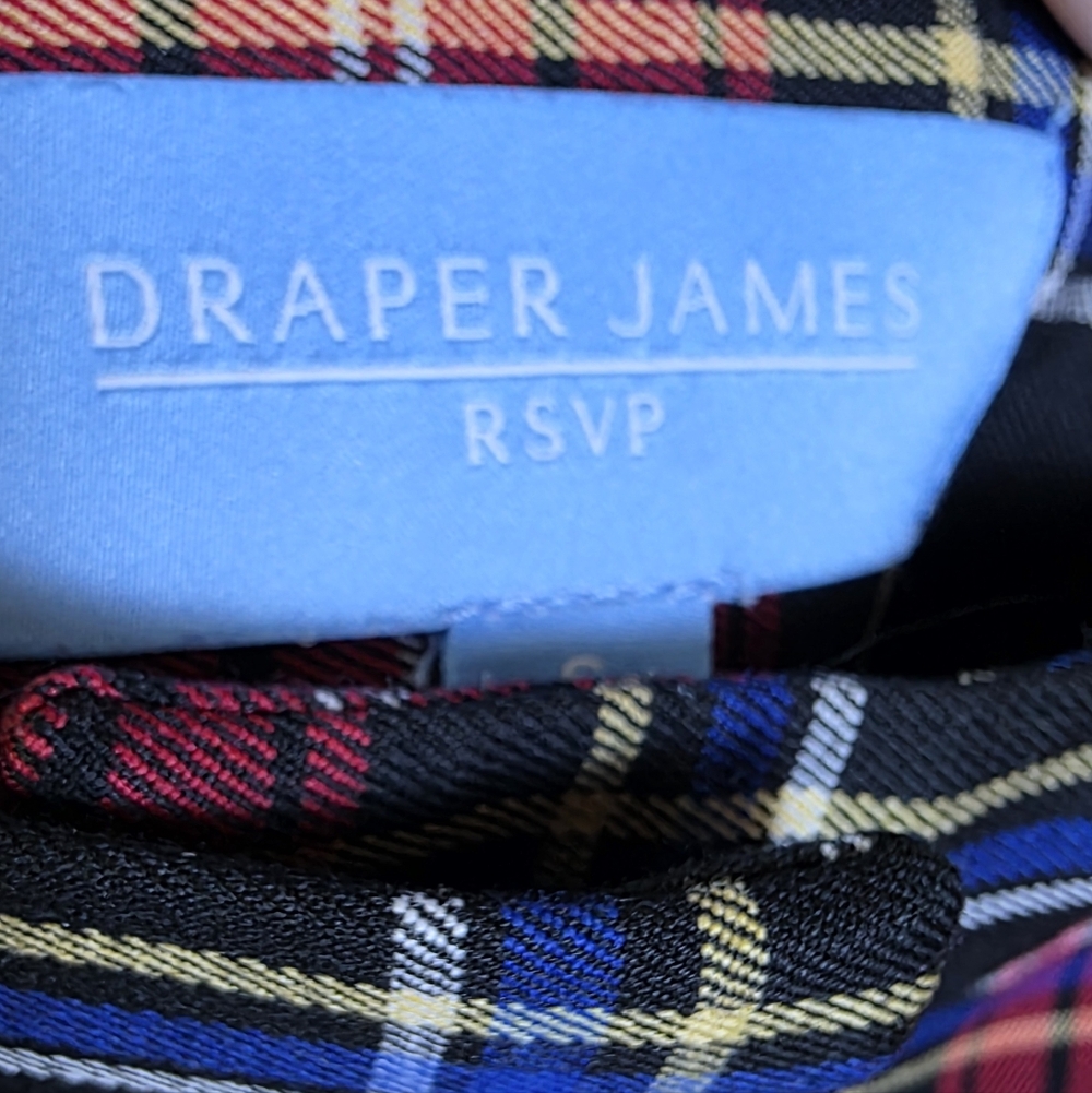 Draper James Retro Plaid Womens Dress Pants Sz Small - Picture 2 of 7